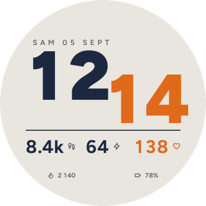 Ligature - Bold Typographic Watch Face · Screenshot 0