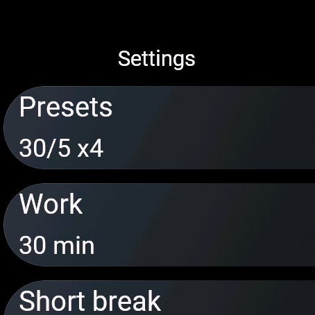 Pomodoro Timer · Screenshot 2