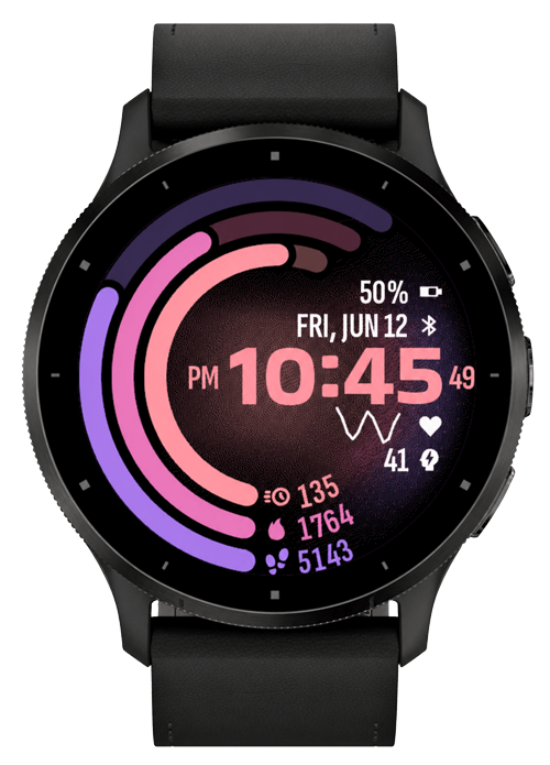 Goals Pro watch face for Forerunner 170