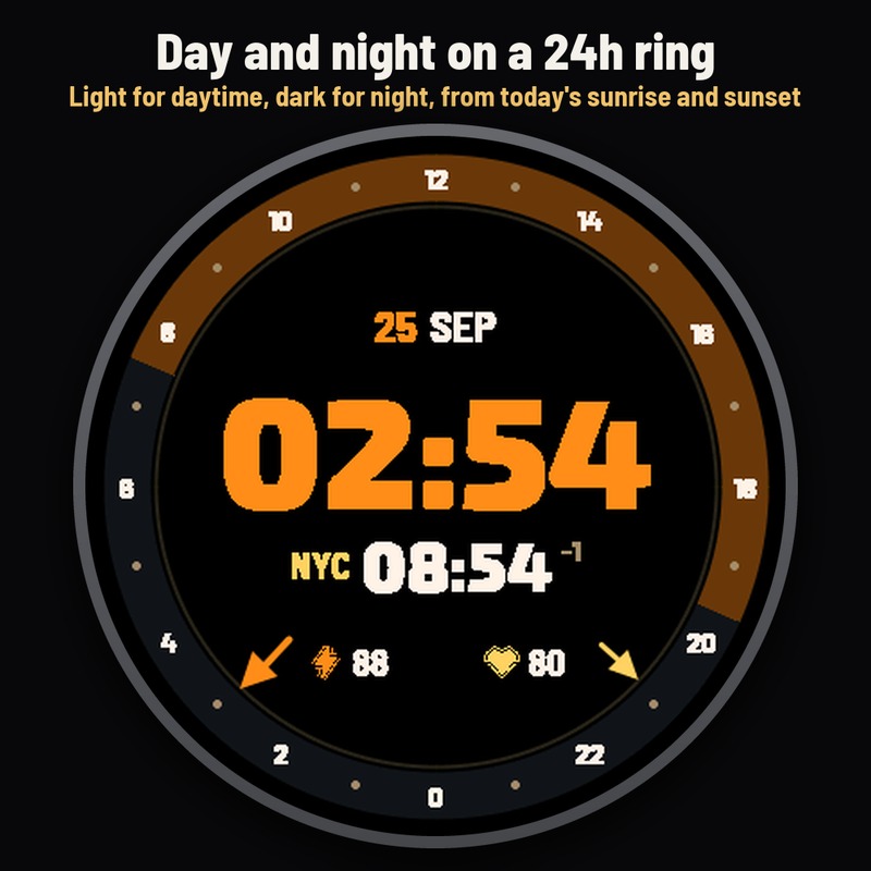 Astra Globe Free – 双时区表盘，世界时间 · Screenshot 1
