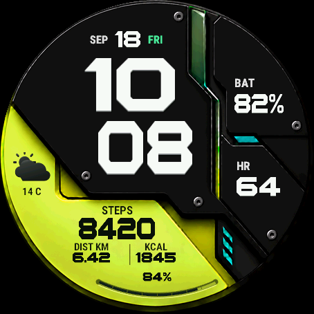 SHOT Monolith - Data Watch Face · Screenshot 0