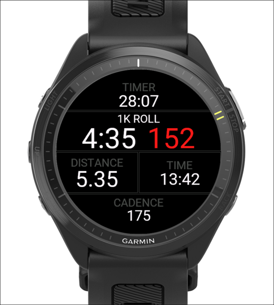 On a Roll – Rolling Pace, HR & Alerts · Screenshot 0