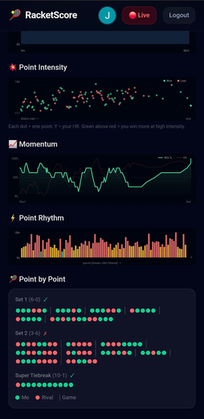 RacketScore - 6 Racket Options + Web with AI · Screenshot 4