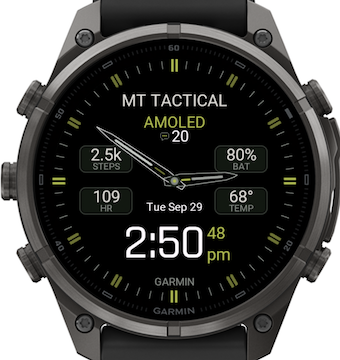 MT Tactical Garmin watch face preview