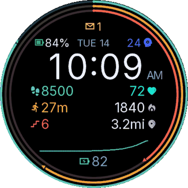 Strata 数字表盘 目标圆环 AMOLED · Screenshot 4