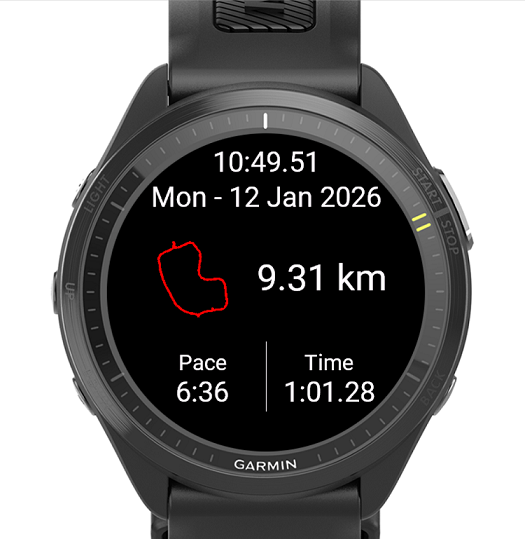 Route Silhouette Watch Face · Screenshot 0