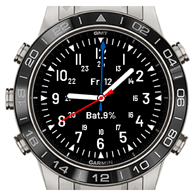 MilWatchFaceGMT · Screenshot 0