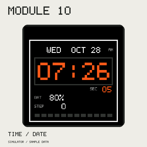 MODULE 10 watch face screenshot 2