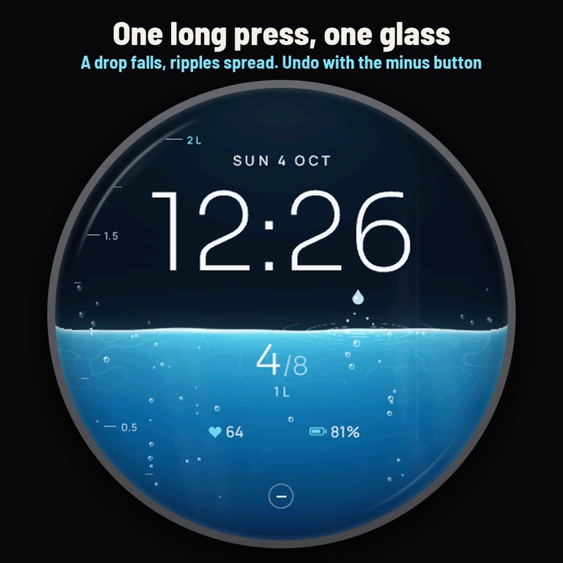 Astra Brim Free – 喝水记录与补水表盘 · Screenshot 1