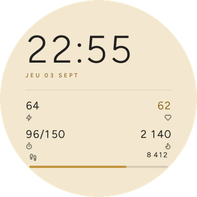 Paper - Clean Typography Watch Face · Screenshot 3