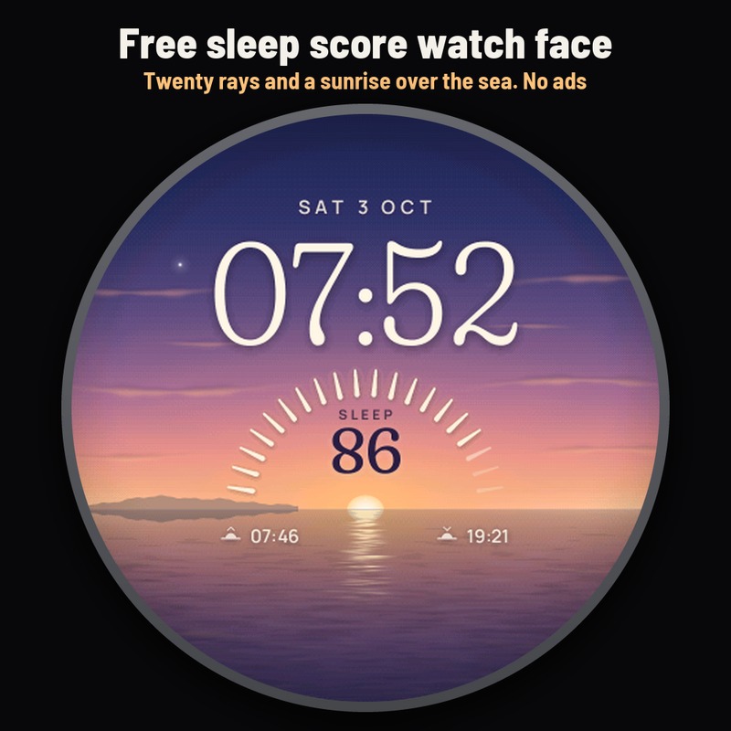 Astra Daybreak Free – 睡眠分数晨间表盘 · Screenshot 0