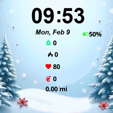 Christmas Snow Background · Screenshot 1
