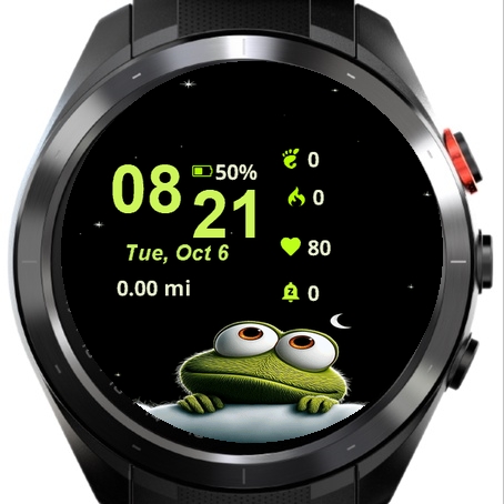 Cartoon Frog Sitting Cloud Moon · Screenshot 2