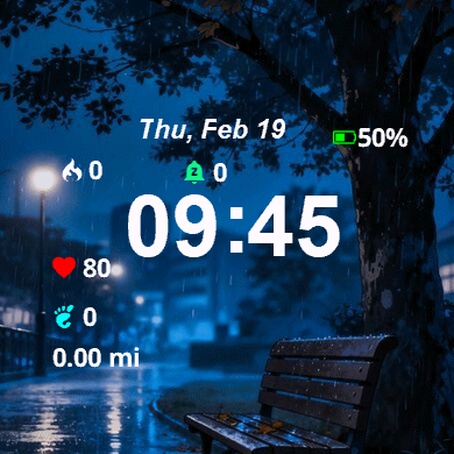 Bench Sitting Under Tree Rain · Screenshot 0