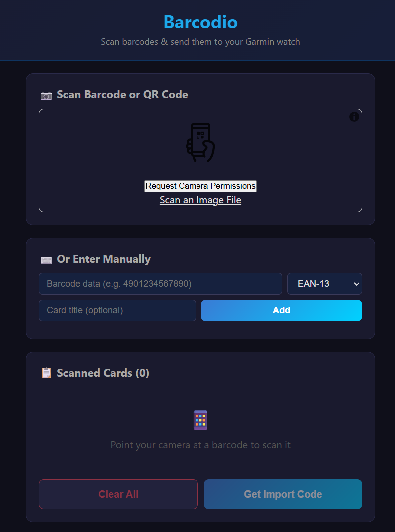 Barcodio Online · Screenshot 2