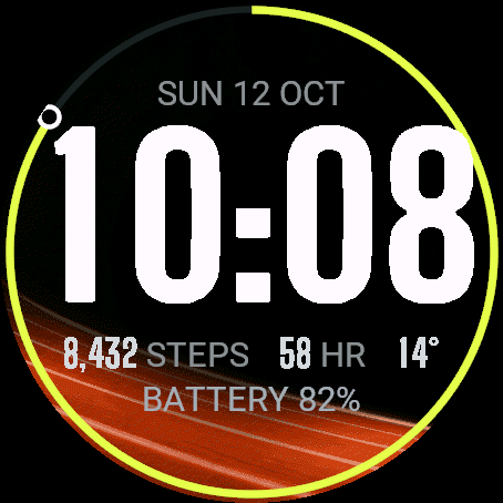 Run Face — the watch face for the Run data field · Screenshot 2