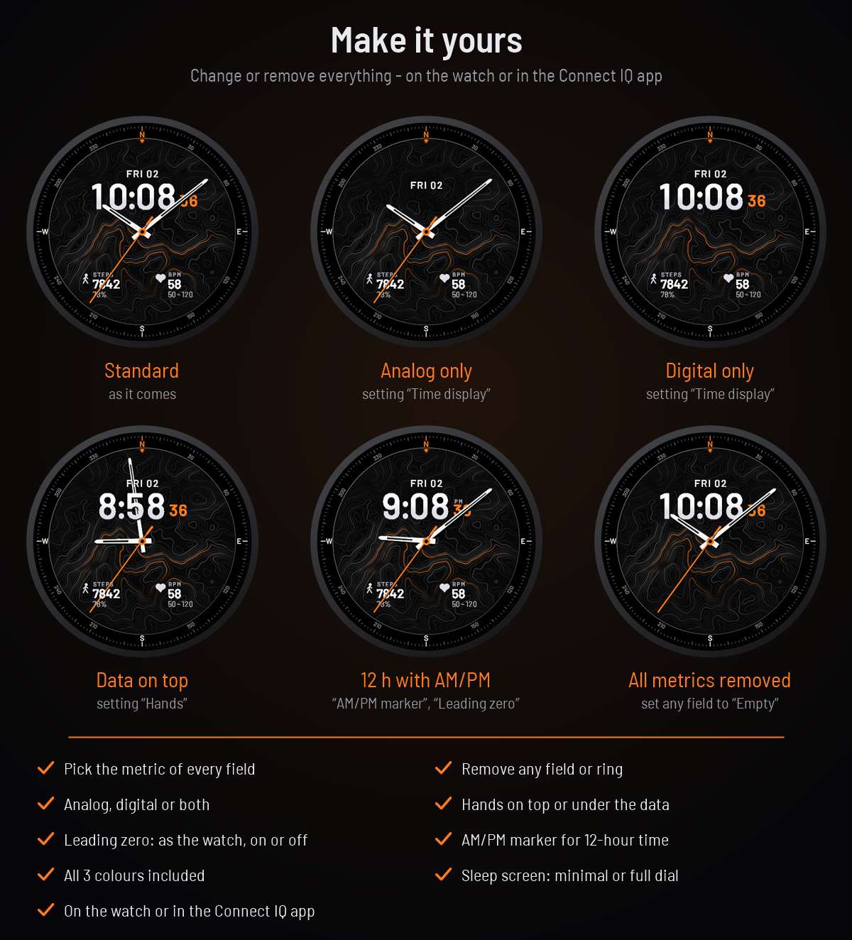 Terrain - Topographic Hybrid Watch Face · Στιγμιότυπο 2