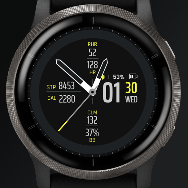 Garmin venu analog watch face sale