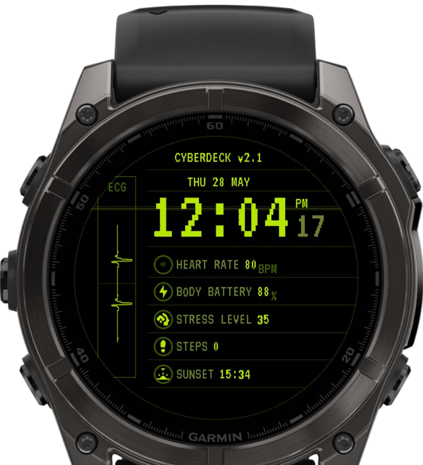 Cyberpunk RAD Watch Face · Screenshot 2