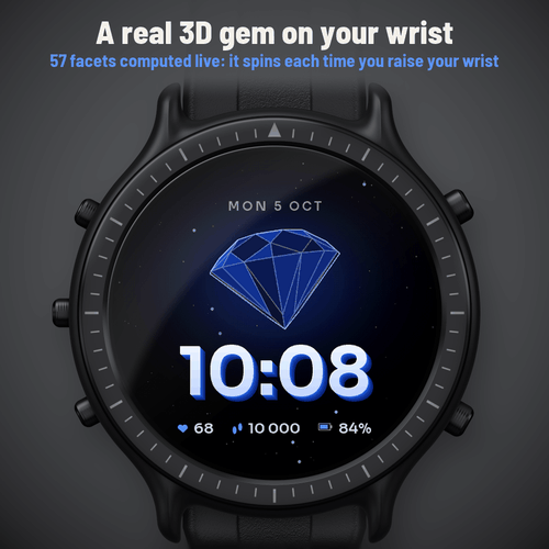 Astra Prism Pro – 3D宝石动态表盘 · Screenshot 0