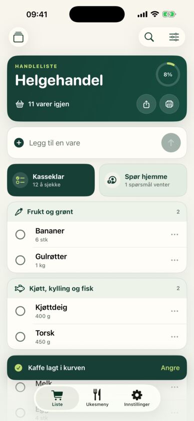 Smarter Grocery List · Screenshot 2