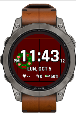 Holly Wreath – Christmas Watch Face · Screenshot 1