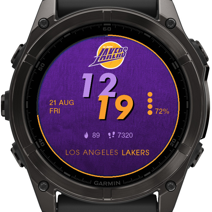 Los Angeles Lakers LA NBA Basketball Watch Face · Screenshot 1