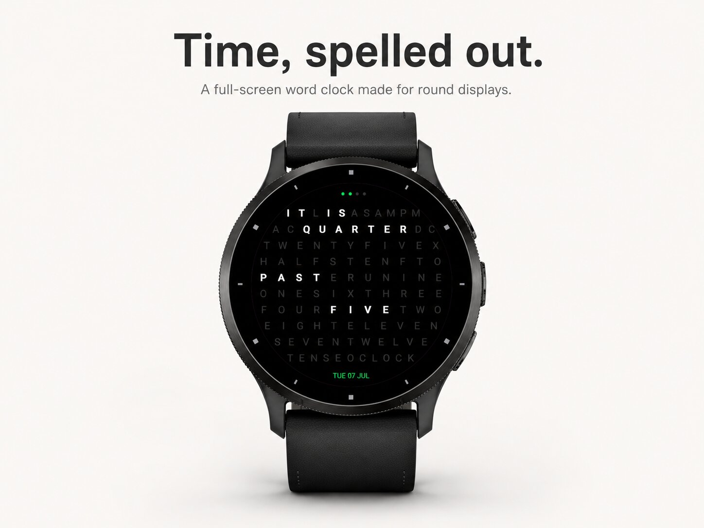 WordClock – 用文字報時 · Screenshot 0