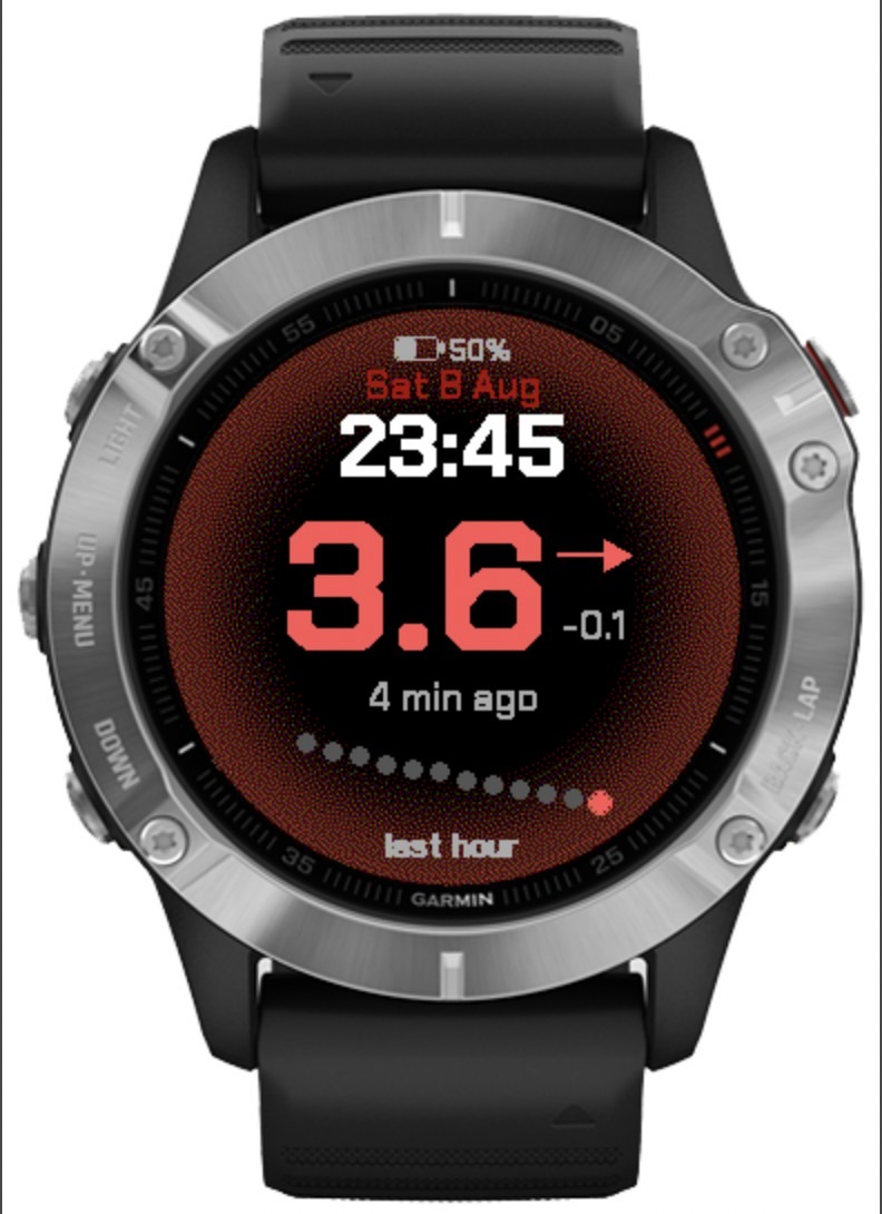 DiaGlow — Nightscout Diabetes Watch Face · Screenshot 2