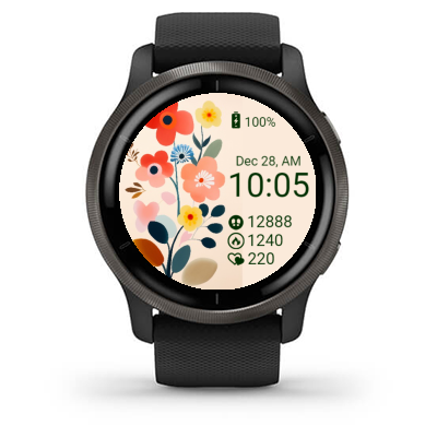 Retro Flowers Garmin Sport · Screenshot 1