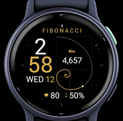 Fibonacci: Golden Ratio Watch Face · Screenshot 4