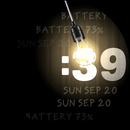 The Light Bulb – Pendulum Watch Face · Screenshot 2