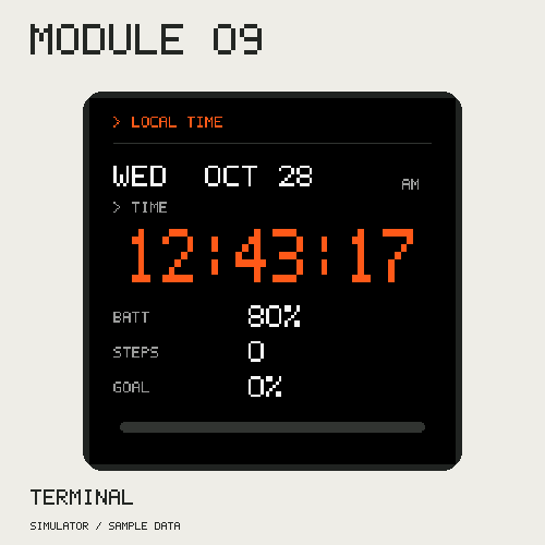 MODULE 09 Garmin watch face preview