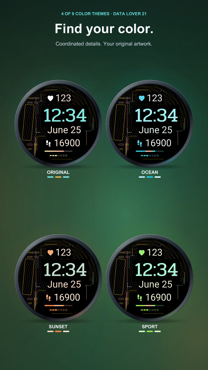 Data Lover 21 watch face screenshot 3