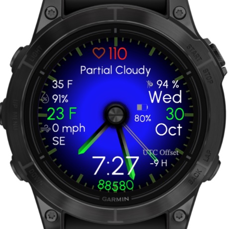 Gradient Green (Garmin Weather) · Screenshot 2