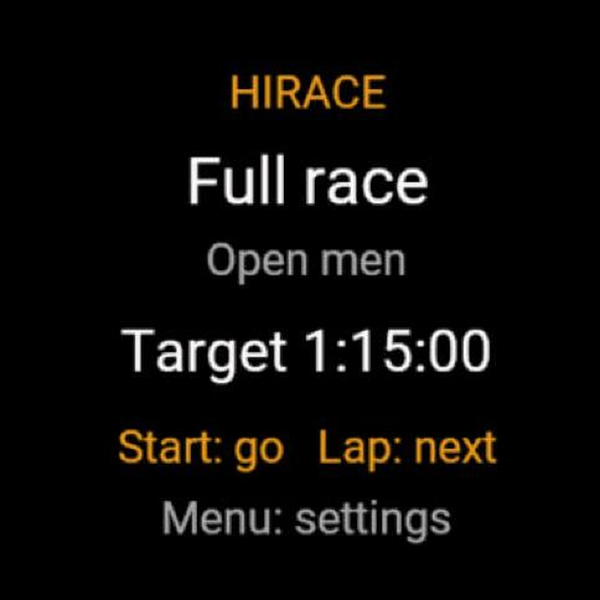 HiRace – Fitness Race Split Timer · Screenshot 0