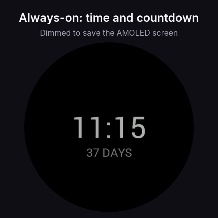 Race Day Watch Face - Marathon & Event Countdown · Screenshot 3