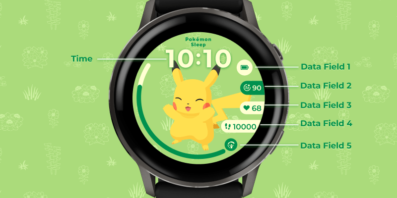 Pokémon Sleep: I Choose You Garmin watch face