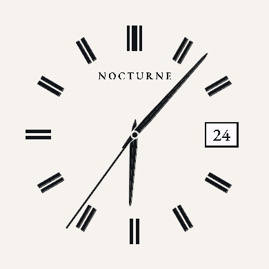 Nocturne Silver – Elegant Analog Watch Face · Screenshot 1