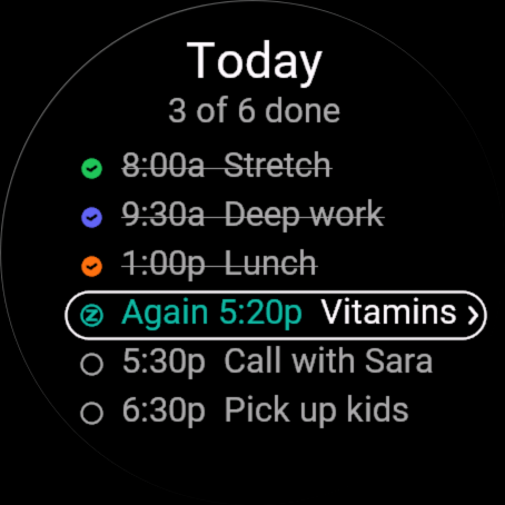 Weko - Reminders on your wrist · Screenshot 1