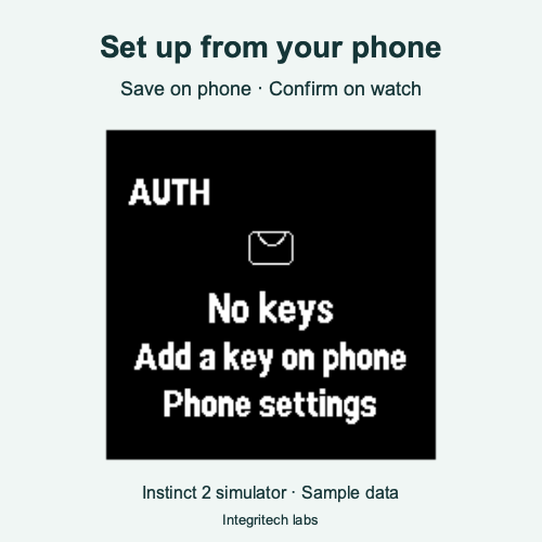 Watch Authenticator with Lockdown · Screenshot 1