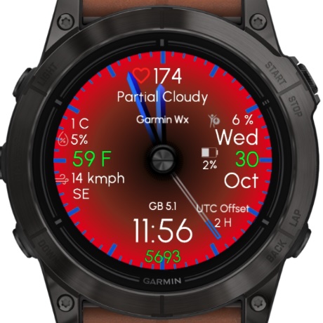 Gradient Blue - Garmin Weather · Screenshot 1