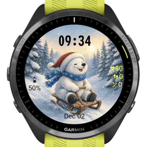 Winter Sledding Bear · Screenshot 2