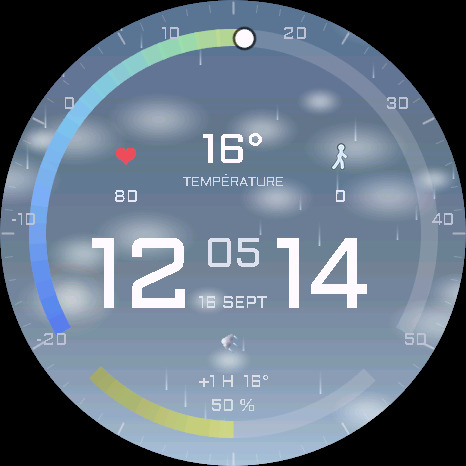 Real Sky — Weather Watch Face · Screenshot 3