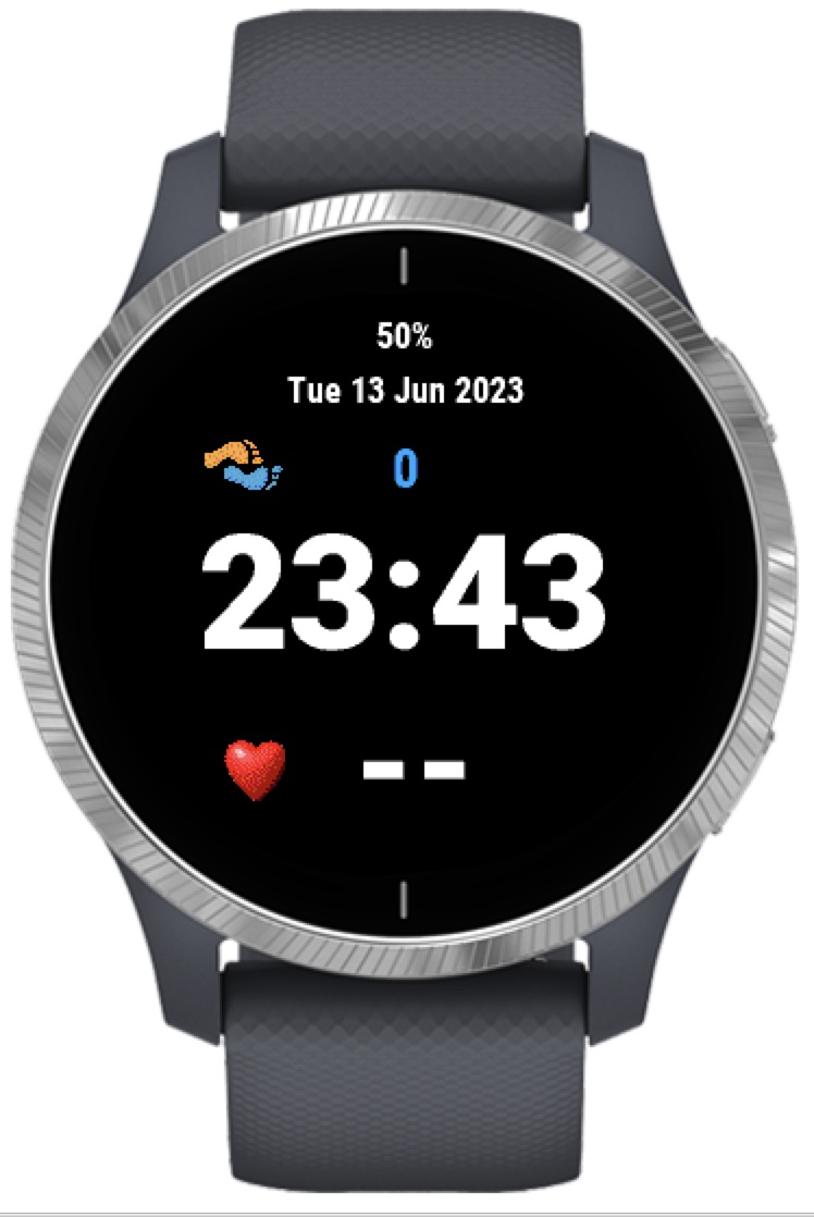 Large font heart rate with wheelchair support · Screenshot 2