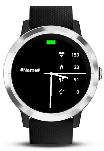 Minimalist&Customizable Watchface+Battery saver PR watch face screenshot 4