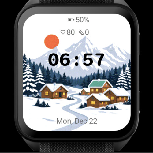 Winter Mountain Village Glow · Screenshot 0