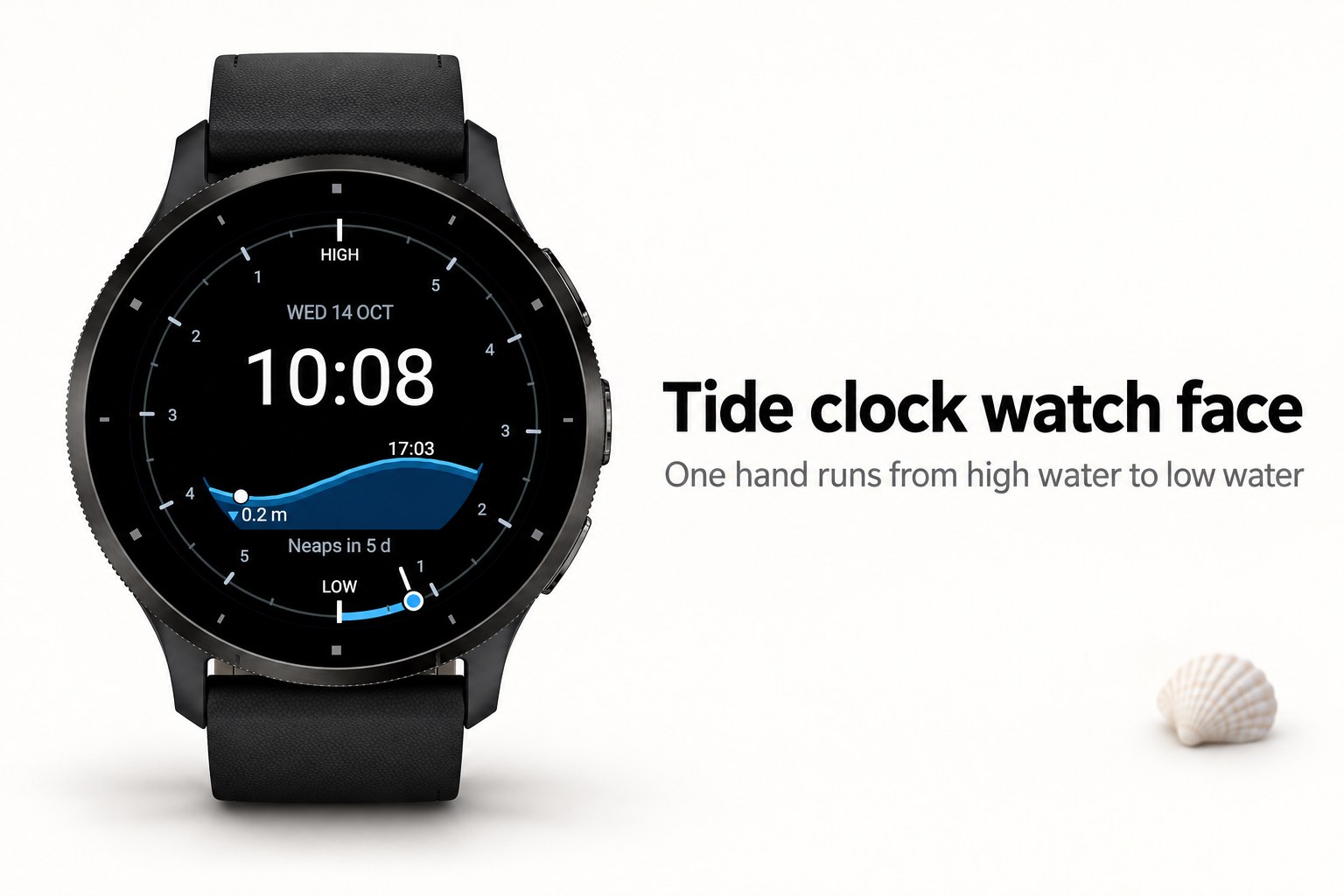 Tidewell - Tide clock watch face · Screenshot 0