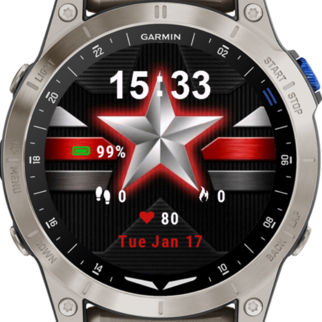 Super STAR Garmin watch face