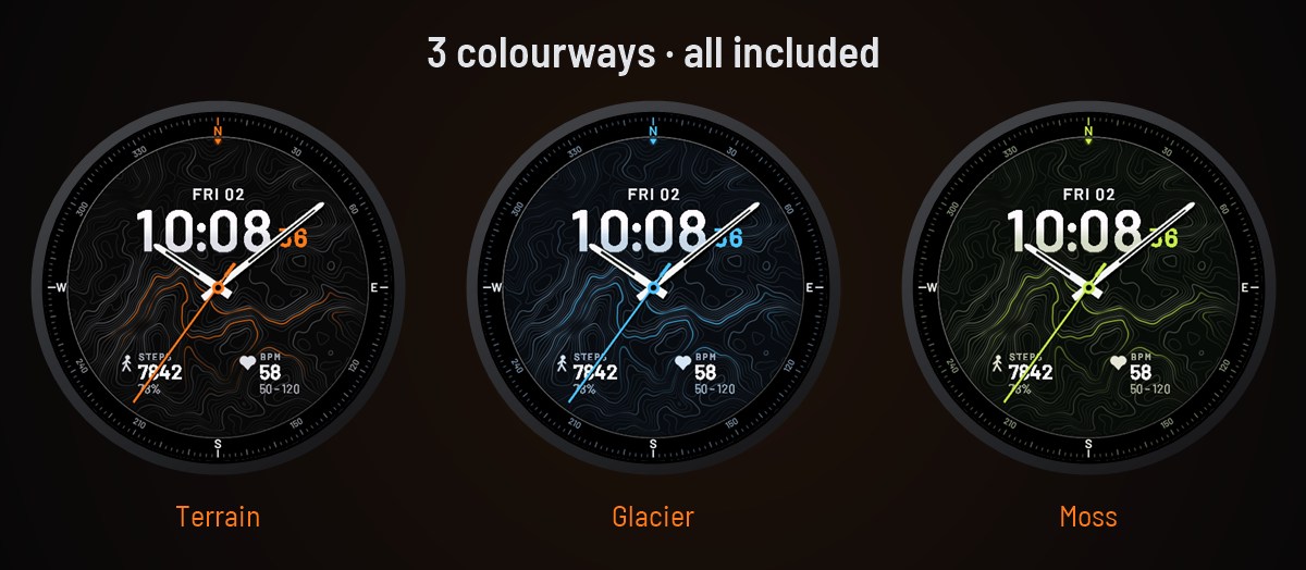 Terrain - Topographic Hybrid Watch Face · Screenshot 1